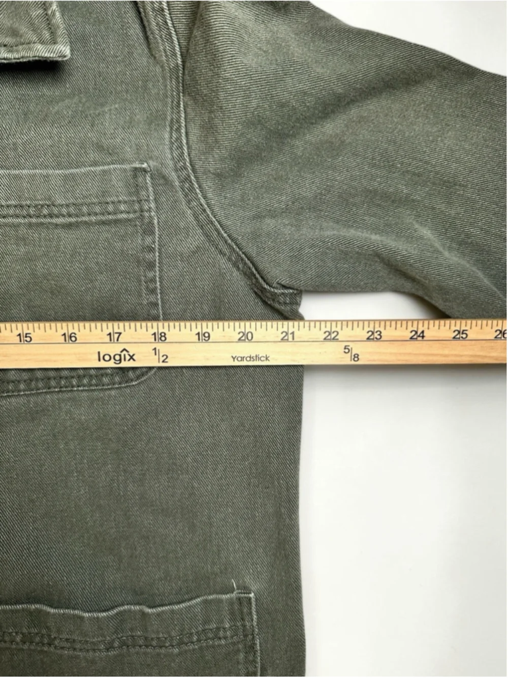 ASOS Design Utility Chore Jacket Men’s Olive Cotton Twill Barn Coat Size Large